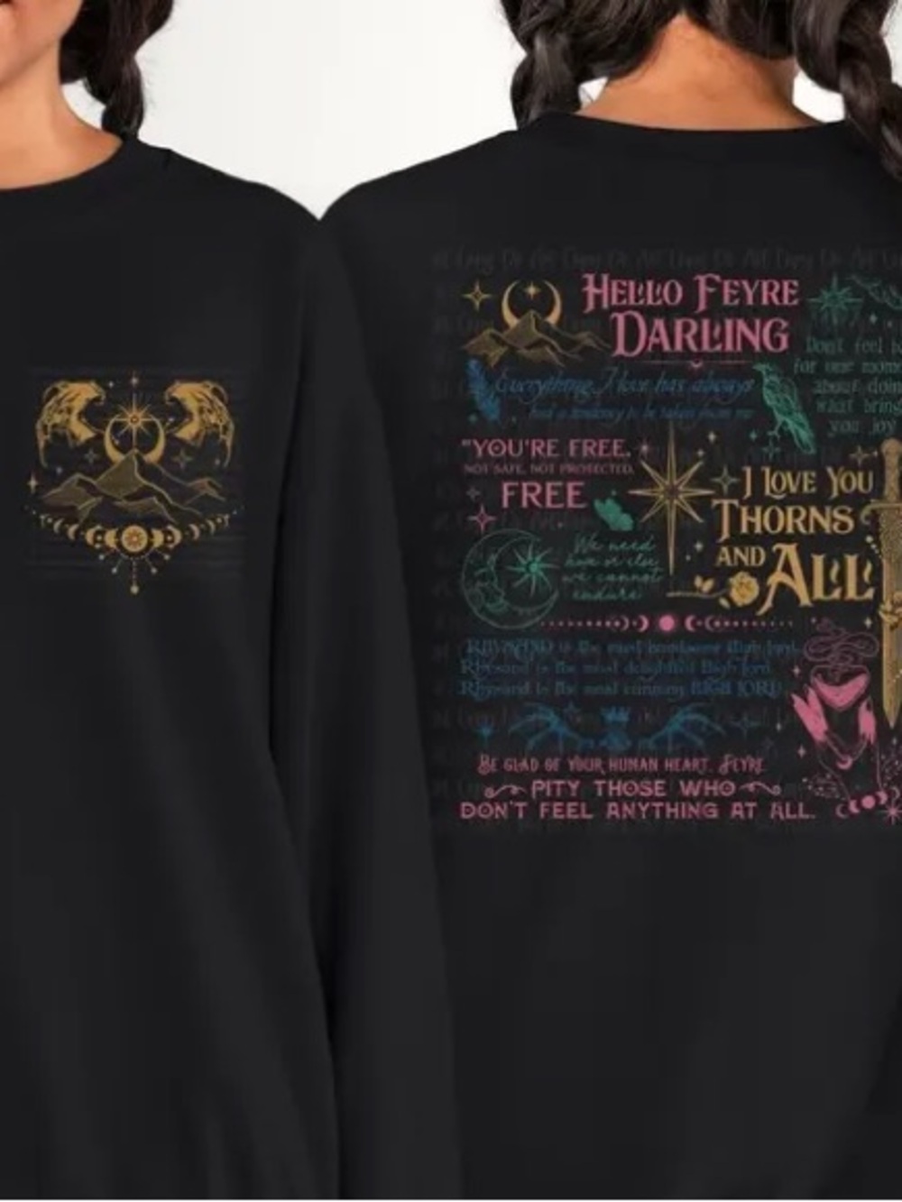 Acotar A Court Of Thorns And Roses Pullover Sweatshirt 3xl